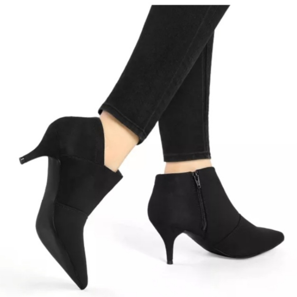 Allegra womens pointed boots